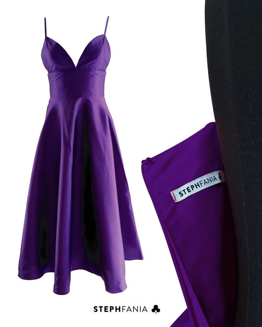 Vestido Morado de fiesta